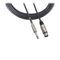 XLRF-1/4" FOR MICS WITH XLR OUTPUT AND PIN 2 HOT; 25'